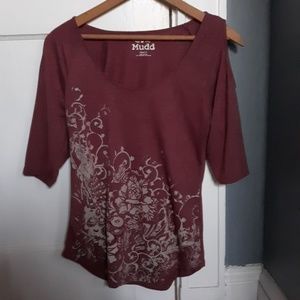 Nwots juniors cold shoulder top from mudd